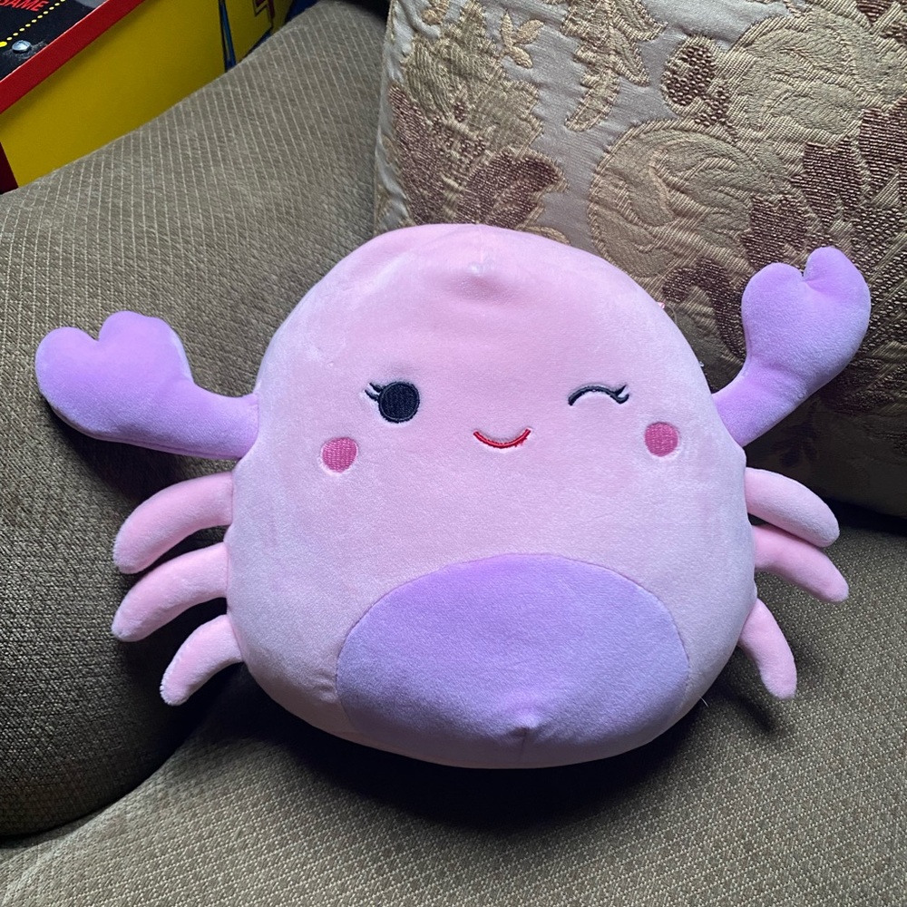 Squishmallows 8” Cosmina the Pink Crab Plush